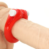 Hot Lips Super Turbo Vibrating Ring in Red