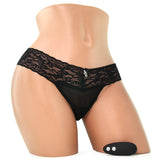 Wireless Remote Vibrating Black Panties in M/L