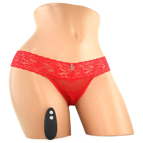 Wireless Remote Vibrating Red Panties in S/M