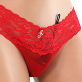 Wireless Remote Vibrating Red Panties in M/L