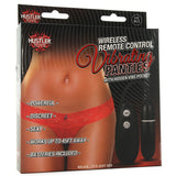 Wireless Remote Vibrating Red Panties in M/L