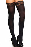Lace Top Sheer Thigh Highs in OS