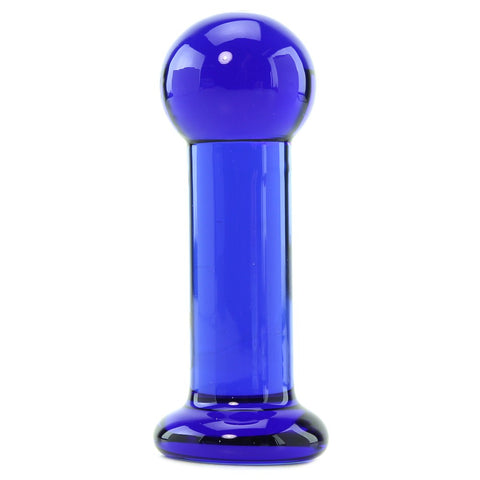 First Glass Indigo Anal Plug