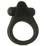 Sbullet Vibrating Silicone Cock Ring in Black