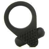 Sbullet Vibrating Silicone Cock Ring in Black