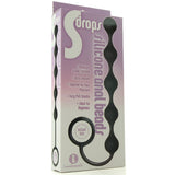 Sdrops Silicone Anal Beads in Black
