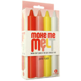 Make Me Melt Warm Drip Candles 4 Pack in Pastel