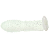 Sextenders Nubbed Vibrating Enhancer Sleeve in Clear