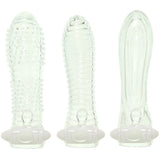 Vibrating Sextenders 3-Pack in Clear