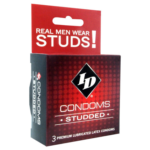 ID Studded Condoms in 3 Pack