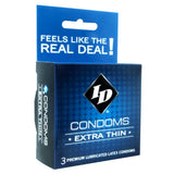 ID Extra Thin Condoms in 3 Pack