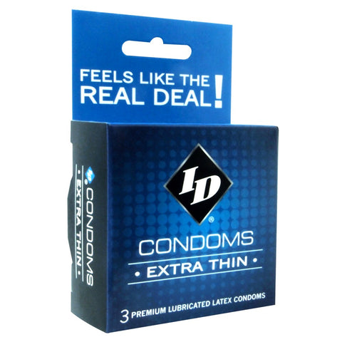 ID Extra Thin Condoms in 3 Pack
