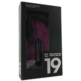 No.19 Rechargeable Silicone P-Spot Vibe Set in Black