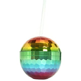 Rainbow Disco Ball Cup