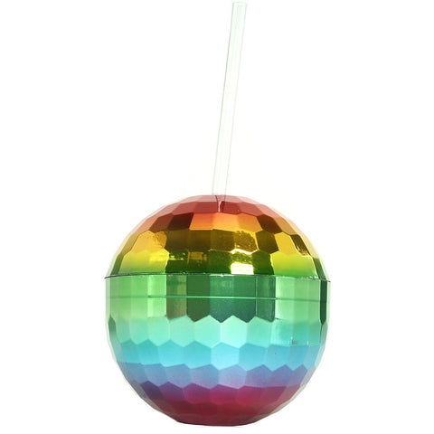 Rainbow Disco Ball Cup