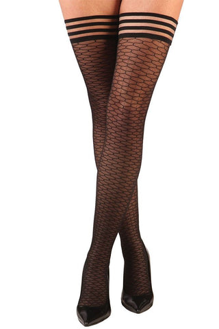 Beth-Ann Honeycomb Thigh Highs in A