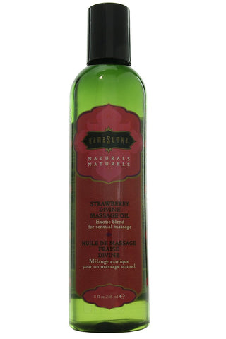 Naturals Massage Oil 8oz/236ml in Strawberry Divine