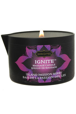 Ignite Massage Candle 6oz/170g in Passion Berry