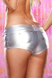 Silver Twerk It Booty Short in M/L