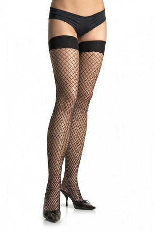 Spandex Industrial Net Thigh Highs in OS