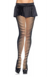 Sheer Cirque Illusion Striped Pantyhose in OS