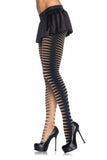 Sheer Cirque Illusion Striped Pantyhose in OS