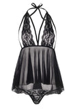 Cage Strap & Lace Babydoll & G-String in OS