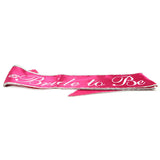 Bride to Be Glow in the Dark Sash in Pink