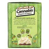 Cannabis Wrappers and Toppers Cupcake Set