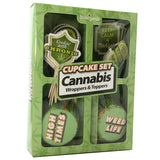 Cannabis Wrappers and Toppers Cupcake Set