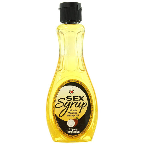 Sex Syrup Massage Oil 4oz/118mL in Tropical Temptation