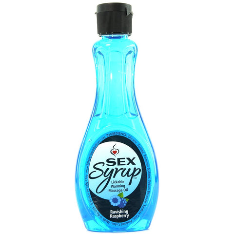 Sex Syrup Massage Oil 4oz/118mL in Ravishing Raspberry