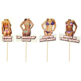 Bikini Babes Cupcake Wrappers & Toppers