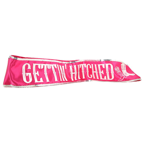 Gettin' Hitched Glow in the Dark Sash