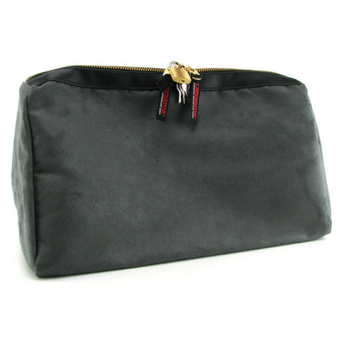 Tallulah Toy Case in Charcoal Microsuede