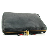 Tallulah Toy Case in Charcoal Microsuede