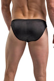 Classic Black Silk Men's Brief in L