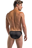 Classic Black Silk Men's Brief in L