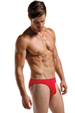 Bright Red Silk Men's Brief in M