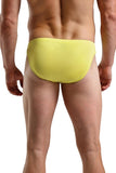 Bright Yellow Men's Silk Brief in M