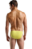 Bright Yellow Men's Silk Brief in M