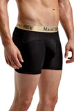 Classic Black Silk Panel Shorts in S