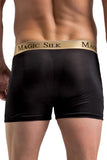 Classic Black Silk Panel Shorts in S