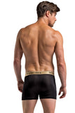 Classic Black Silk Panel Shorts in S