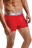 Bright Red Silk Panel Shorts in L