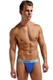 Cobalt Blue Silk Micro Thong in S