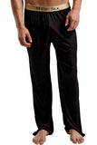 Black Silk Lounge Pants in S