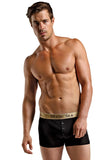 Classic Black Silk Button Pouch Boxers in S