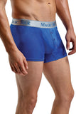 Royal Blue Silk Button Pouch Boxers in S