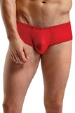 Bright Red Silk Mini Pouch Brief in S